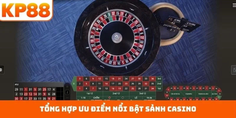 Tổng hợp ưu điểm nổi bật sảnh casino